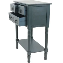 Kirkland's Home Navy 3-Drawer Console Table- Console Tables