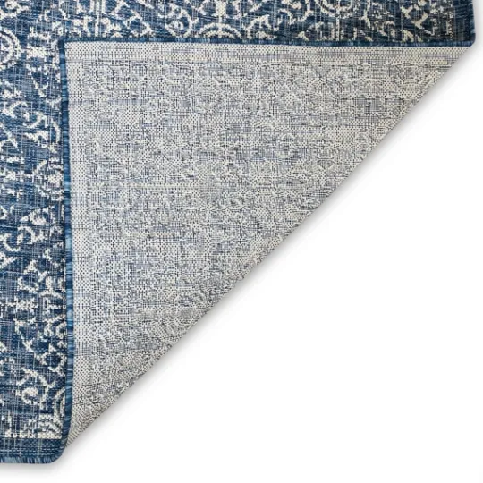 Kirkland's Home Navy Embellished Indoor/Outdoor Area Rug, 6X9- Outdoor Rugs