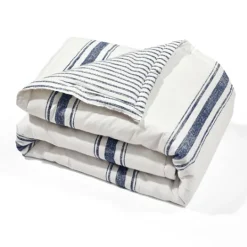 Kirkland's Home Navy Farmhouse Stripe Throw- Blankets & Throws