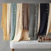 Kirkland's Home Navy Faux Cashmere Color Block Throw Blanket- Blankets & Throws