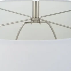 Kirkland's Home Navy Glazed Ceramic Table Lamp- Table Lamps