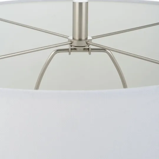 Kirkland's Home Navy Glazed Ceramic Table Lamp- Table Lamps