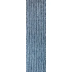 Kirkland's Home Navy Intertwine Indoor/Outdoor Runner- Outdoor Rugs