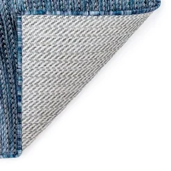 Kirkland's Home Navy Intertwine Indoor/Outdoor Runner- Outdoor Rugs