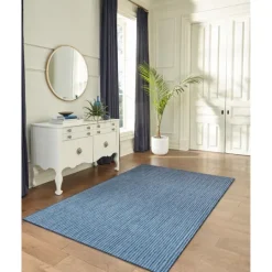 Kirkland's Home Navy Intertwine Indoor/Outdoor Area Rug, 4X7- Outdoor Rugs