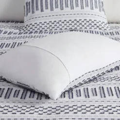 Kirkland's Home Navy Jacquard California King 3-Pc. Comforter Set- Comforters