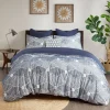 Kirkland's Home Navy Jacquard 3-Pc. California King Comforter Set- Comforters
