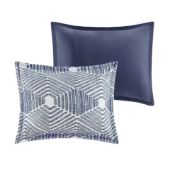 Kirkland's Home Navy Jacquard 3-Pc. California King Comforter Set- Comforters