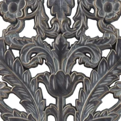 Kirkland's Home Navy Madison Park Floral Wall Plaques, Set Of 2- Wall Plaques