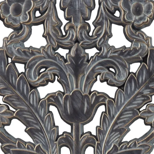 Kirkland's Home Navy Madison Park Floral Wall Plaques, Set Of 2- Wall Plaques