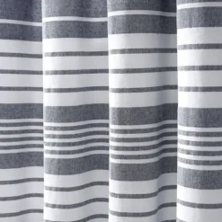 Kirkland's Home Navy Nantucket Fringe Curtain Panel Set, 84 In.- Curtains & Drapes