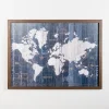 Kirkland's Home Navy Old World Map Framed Art Print- Framed Art