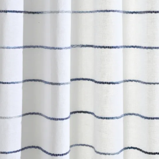 Kirkland's Home Navy Ombre Stripe Curtain Panel Set, 95 In.- Curtains & Drapes