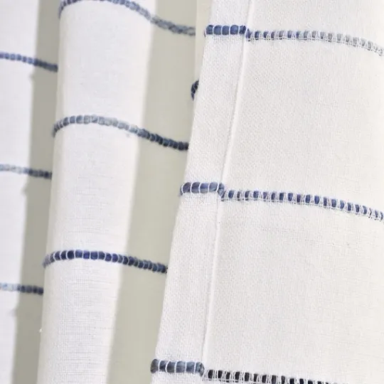 Kirkland's Home Navy Ombre Stripe Curtain Panel Set, 95 In.- Curtains & Drapes
