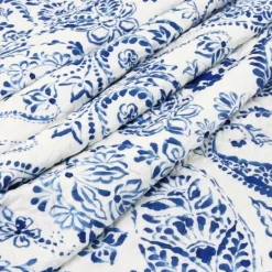 Kirkland's Home Navy Paisley 3-Pc. Full/Queen Reversible Quilt Set- Quilts