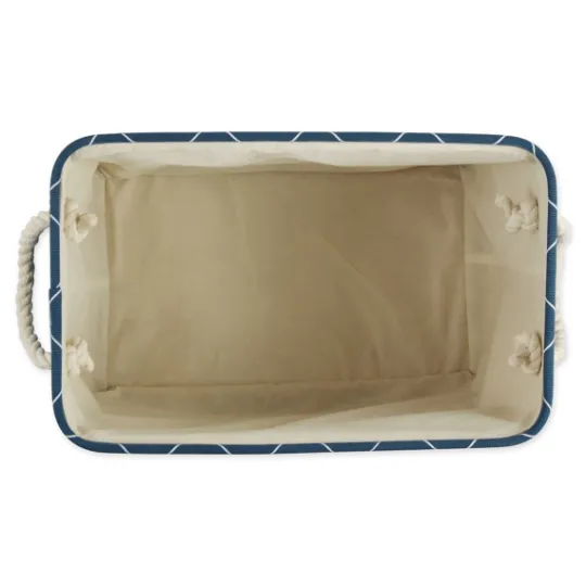 Kirkland's Home Navy Paw Trellis Rectangle Basket, 14 In.- Baskets & Boxes