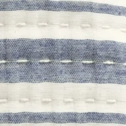 Kirkland's Home Navy Pick Stitch Stripe Queen Quilt- Quilts