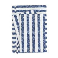 Kirkland's Home Navy Rugged Stripe 2-Pc. Twin Duvet Cover Set- Duvets