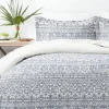 Kirkland's Home Navy Rustic 3-Pc. Queen Duvet Cover Set- Duvets