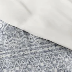 Kirkland's Home Navy Rustic 3-Pc. Queen Duvet Cover Set- Duvets