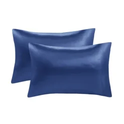 Kirkland's Home Navy Satin 6-Pc. King Sheet Set- Bed Sheets