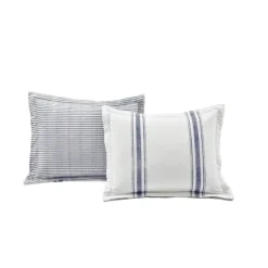 Kirkland's Home Navy Stripe 3-Pc. King Comforter Set- Comforters