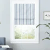 Kirkland's Home Navy Stripe Ricci Blackout Curtain Shade, 23 In.- Curtains & Drapes
