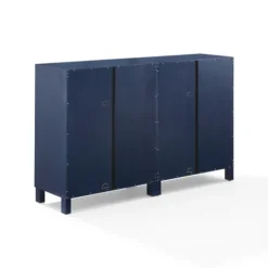 Kirkland's Home Navy Triangle 4-Door Wood Media Cabinet- Tv Stands & Media Consoles