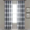 Kirkland's Home Navy Tucker Stripe Curtain Panel Set, 84 In.- Curtains & Drapes