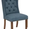 Kirkland's Home Navy Tufted Jenna Dining Chair- Dining Chairs