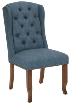 Kirkland's Home Navy Tufted Jenna Dining Chair- Dining Chairs