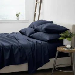Kirkland's Home Navy Ultra Soft 6-Pc. Queen Sheet Set- Bed Sheets