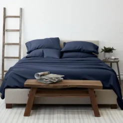 Kirkland's Home Navy Ultra Soft 6-Pc. Queen Sheet Set- Bed Sheets
