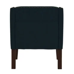 Kirkland's Home Navy Upholstered Button Tufted Accent Chair- Accent Chairs