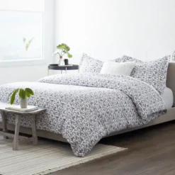 Kirkland's Home Navy Vines 3-Pc. King Duvet Cover Set- Duvets