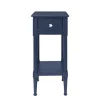 Kirkland's Home Navy Wood Coastal Compact Accent Table- Accent & End Tables