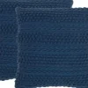 Kirkland's Home Navy Woven Stripes Throw Pillows, Set Of 2- Pillows