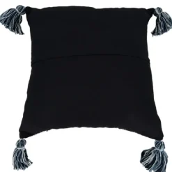 Kirkland's Home Navy Woven Texture Tassels Throw Pillow- Pillows