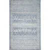 Kirkland's Home Navy Zig-Zag Ezra Indoor/Outdoor Area Rug, 7X9- Outdoor Rugs