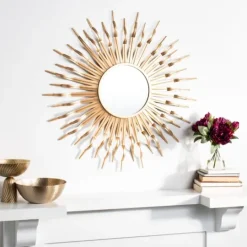 Kirkland's Home Naya Golden Sunburst Wall Mirror- Decorative Mirrors