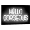 Kirkland's Home Neon Hello Gorgeous Canvas Art Print- Wall Quotes & Signs