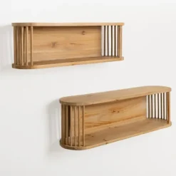 Kirkland's Home Nesting Wood Wall Shelves, Set Of 2- Shelves