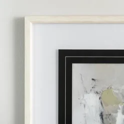 Kirkland's Home Neutral Abstract Matted Ii Framed Art Print- Framed Art