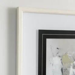 Kirkland's Home Neutral Abstract Matted Ii Framed Art Print- Framed Art