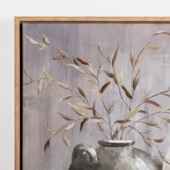 Kirkland's Home Neutral Botanical Vases Framed Canvas Art Print- Canvas Art