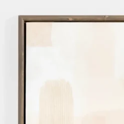 Kirkland's Home Neutral Brush Strokes Framed Canvas Art Print- Framed Art