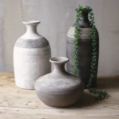 Kirkland's Home Neutral Clay Vessel Vases, Set Of 3- Vases