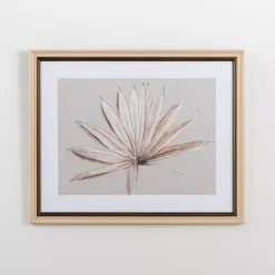 Kirkland's Home Neutral Dry Palm Leaf Framed Art Print- Framed Art