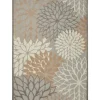 Kirkland's Home Neutral Floral Burst Outdoor Area Rug, 7X10- Outdoor Rugs