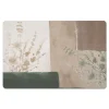 Kirkland's Home Neutral Floral Colorblock Floor Mat- Kitchen & Floor Mats